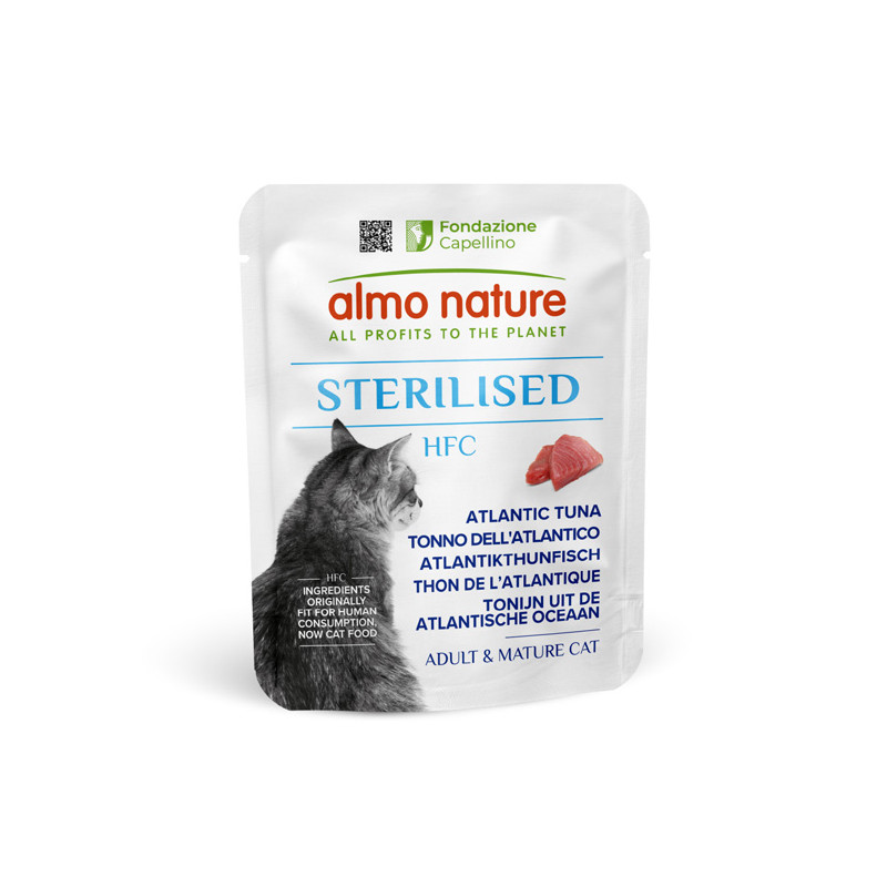 Almo Nature HFC Sterilised Tonno Dell'Atlantico Adult E Mature Cat - 50GR