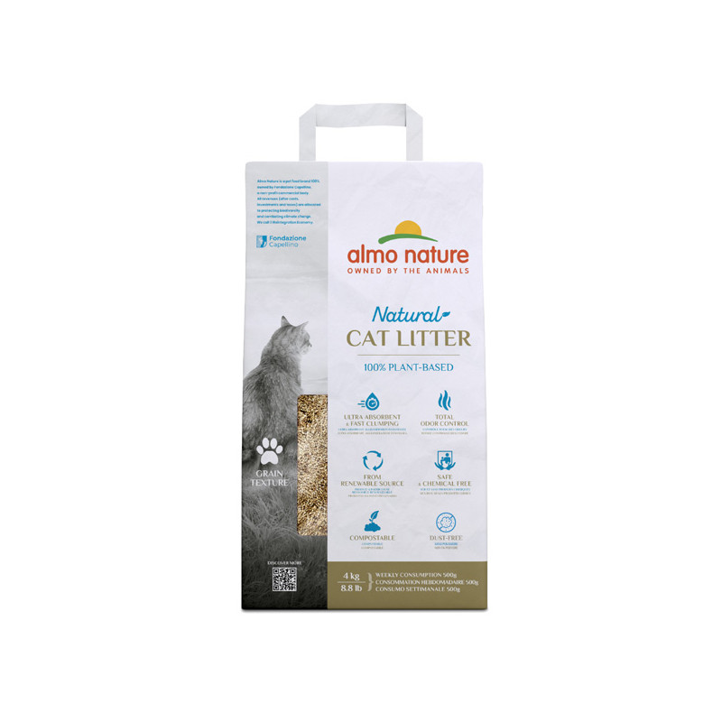 Almo Nature Lettiera Natural Cat Grain Texture - 4Kg Almo Nature Lettiera Natural Cat Grain Texture - 4Kg