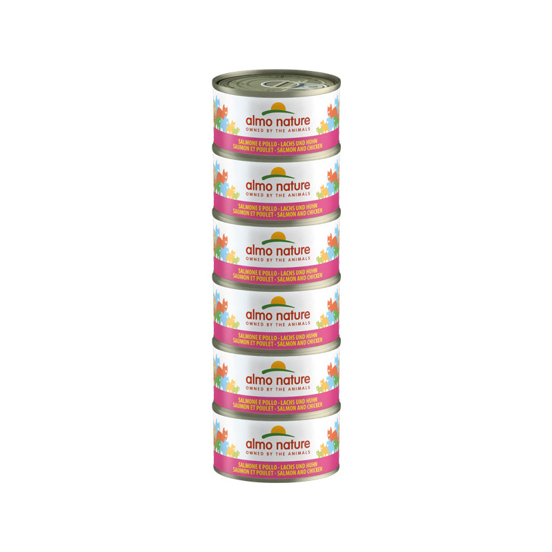 Almo Nature Megapack Salmon and Chicken - 6x70g Almo Nature Megapack Salmon and Chicken - 6x70g