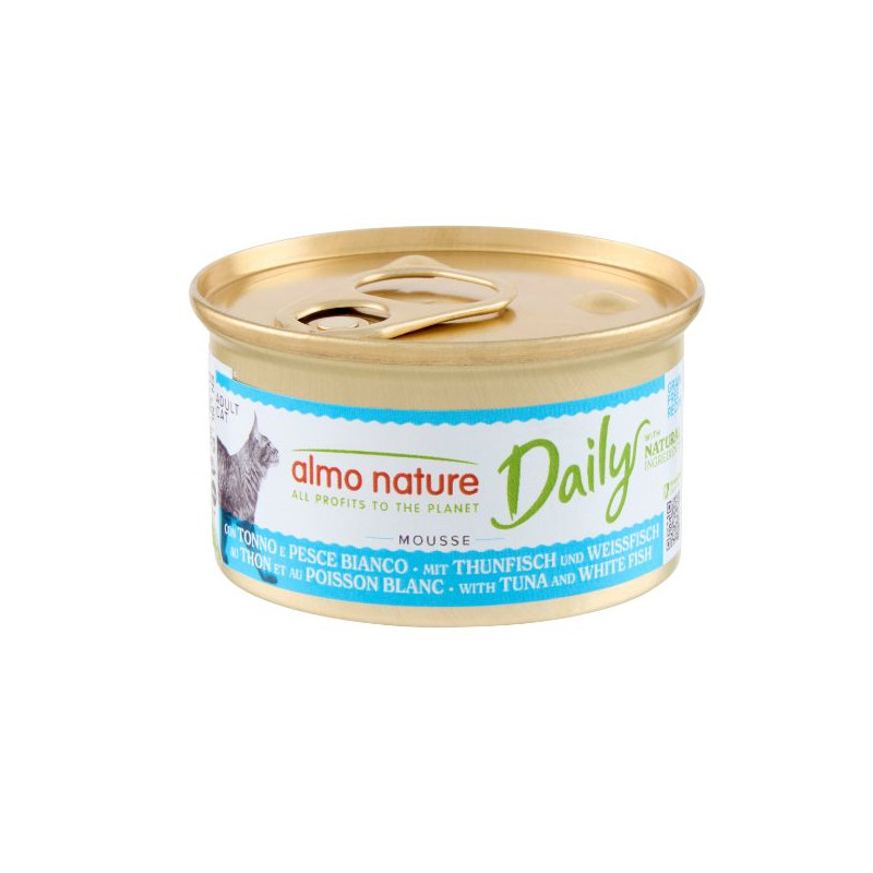 Almo Nature Daily Menu Cat Mousse au Thon et Poisson bianco - GR