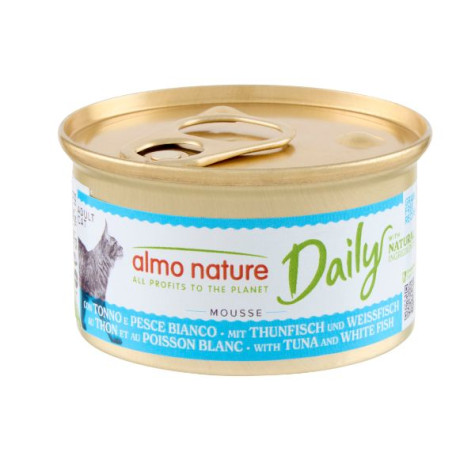 Almo Nature Daily Menu Cat Mousse con tonno e pesce bianco - 85GR - 