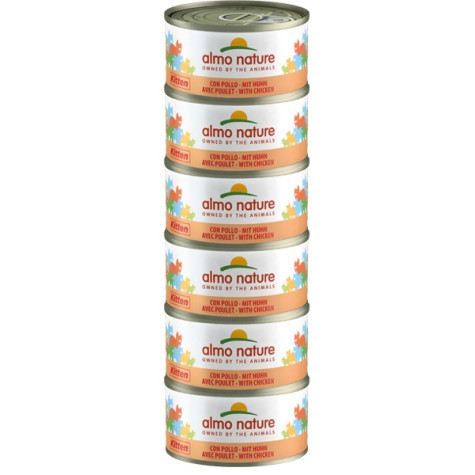 Almo Nature Megapack Chaton au Poulet - 6x70 g - 