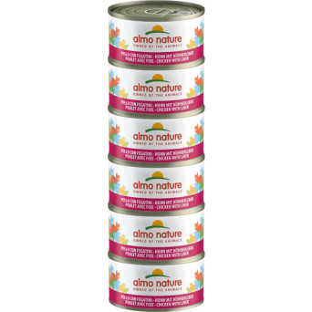 Almo Nature Megapack Pollo e Fegatini - 6x70 gr - 