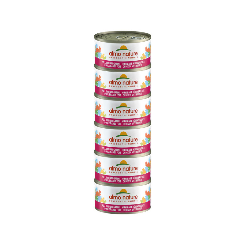 Almo Nature Megapack Pollo e Fegatini - 6x70 gr Almo Nature Megapack Pollo e Fegatini - 6x70 gr