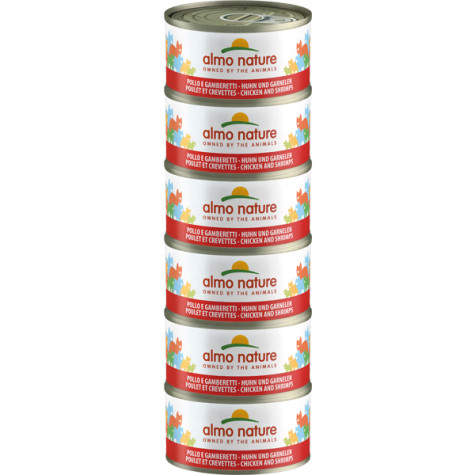 Almo Nature Megapack Huhn und Garnelen - 6x70 g - 