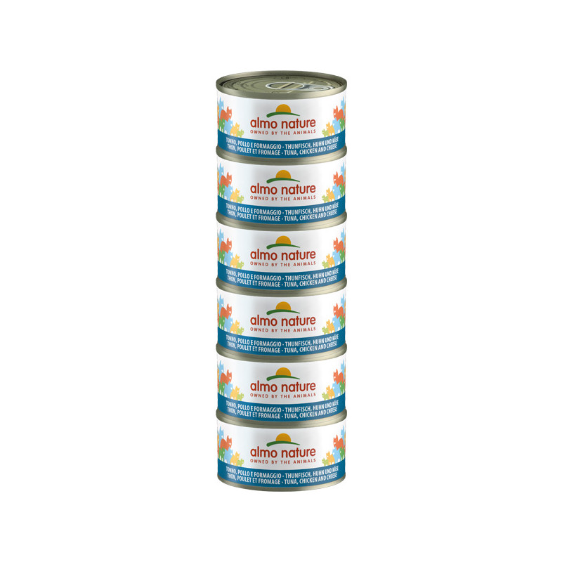 Almo Nature Megapack Tuna, Chicken and Cheese - 6x70g Almo Nature Megapack Tuna, Chicken and Cheese - 6x70g
