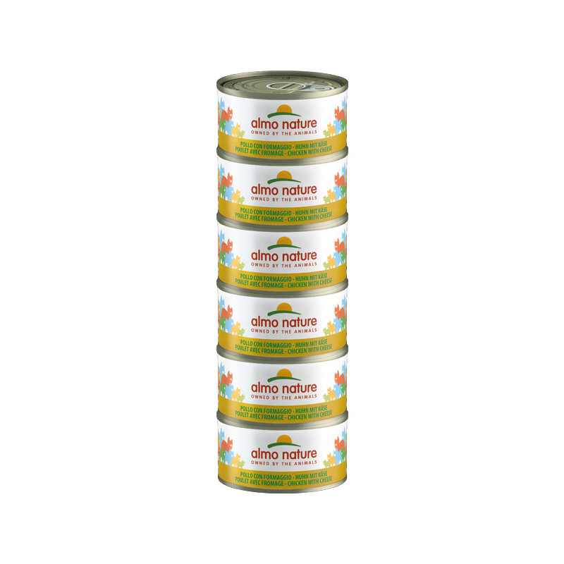 Almo Nature Megapack Poulet et Fromage - 6x70 g