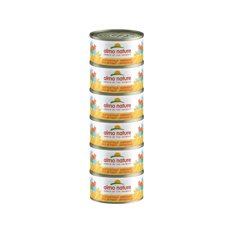 Almo Nature Megapack Filet de Poulet - 6x70 g Almo Nature Megapack Filet de Poulet - 6x70 g