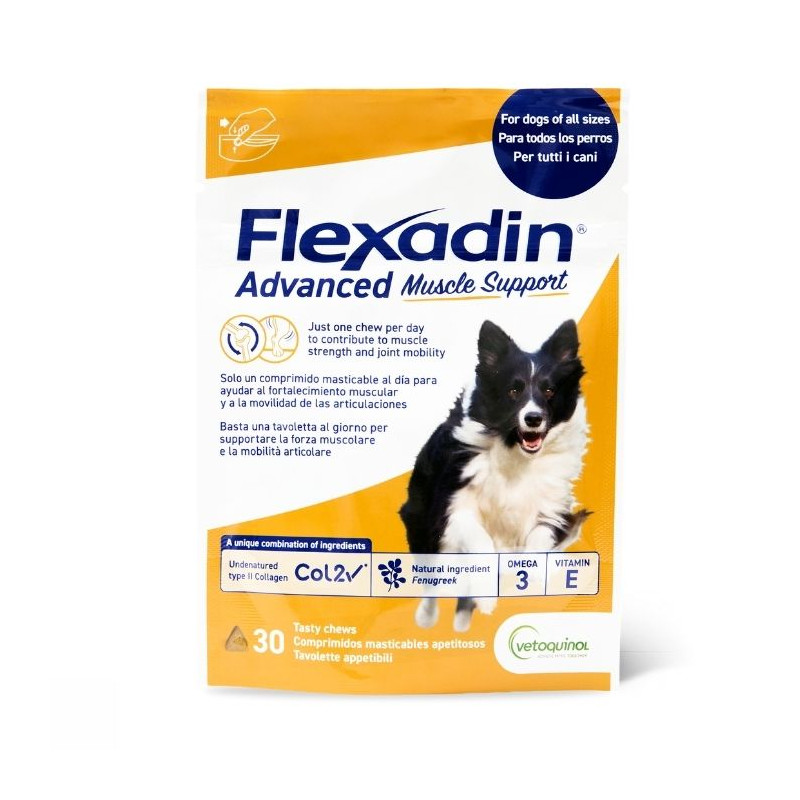 Vetoquinol Flexadin Advanced Muscle Support - 30 Bouchées Vetoquinol Flexadin Advanced Muscle Support - 30 Bouchées