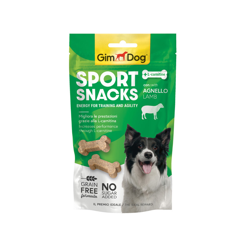 GIMBORN ITALIA GimDog Sport Snacks Ossicini mit Lamm und L-Carnitin Getreidefrei 150 gr.