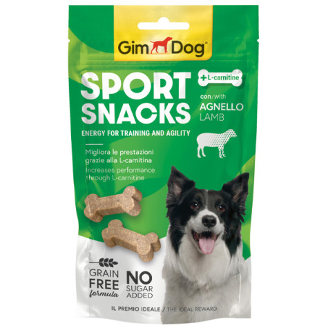 GIMBORN ITALIA GimDog Sport Snacks Ossicini con Agnello e L-Carnitina Grain Free 150 gr. - 