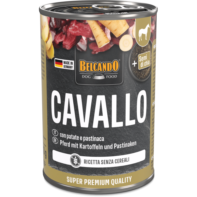 Belcando Quality Selection Cavallo con patate e pastinaca lattina 400 g - Umido per cani Belcando Quality Selection Cavallo con patate e pastinaca lattina 400 g - Umido per cani