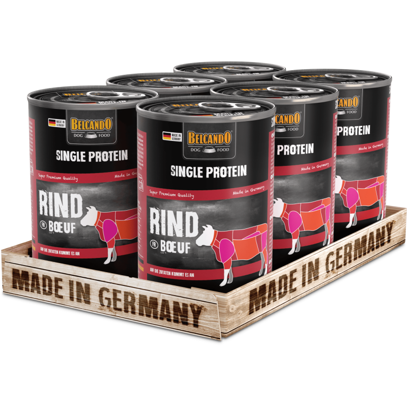 Belcando Single Protein Manzo 6 lattine da 400 g - Umido monoproteico al manzo