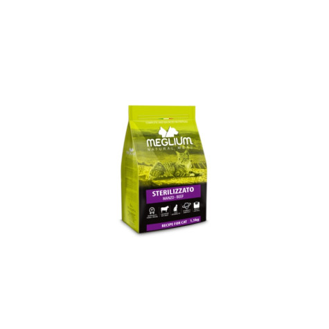 Meglium Katze Sterilisiert Rind 1,5 kg