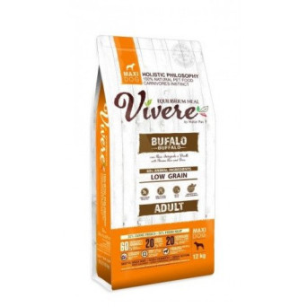 Vivere Low Grain Adulte Gluten Free Buffle Maxi 12 kg - 