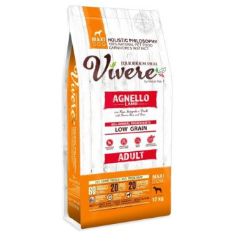 Vivere Low Grain Adulte Gluten Free Agneau Maxi 12 kg - 