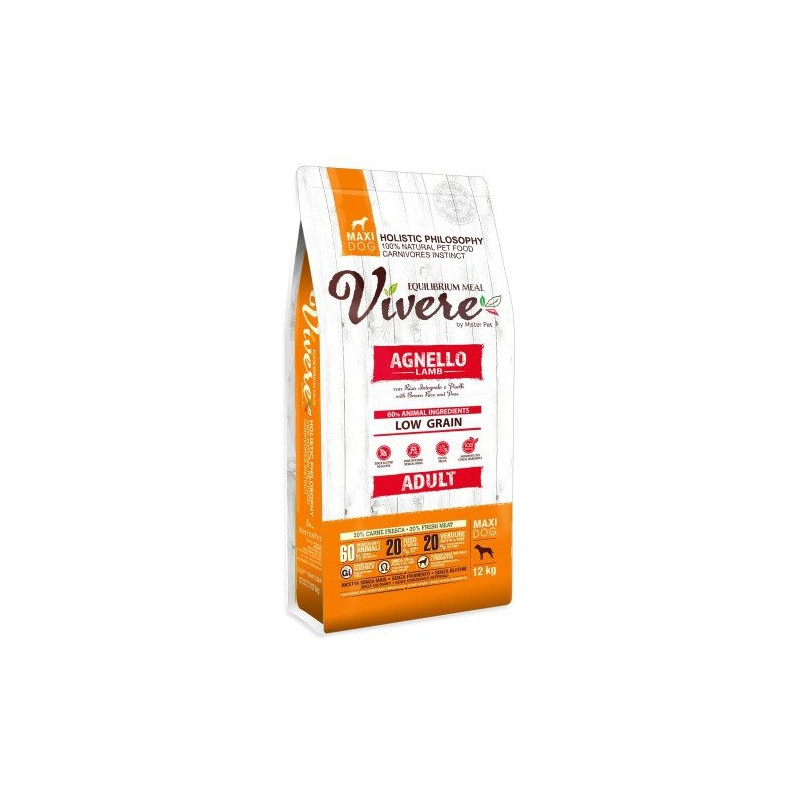 Vivere Low Grain Adult Gluten Free Lamm Maxi 12 kg Vivere Low Grain Adult Gluten Free Lamm Maxi 12 kg