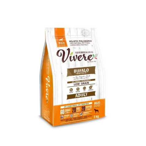 Vivere Low Grain Adult Gluten Free Buffalo Maxi 3 kg - 