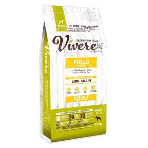 Vivere Low Grain Adult Gluten Free Chicken Medium 12 kg - 