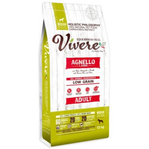 Vivere Low Grain Adulte Gluten Free Agneau Medium 12 kg - 