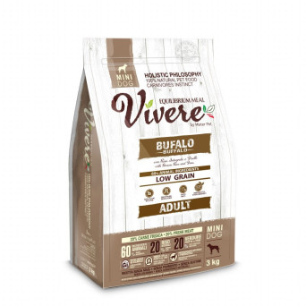 Vivere Low Grain Adult Gluten Free Büffel Mini 3 kg - 