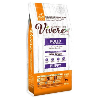 Vivere Low Grain Chiot Gluten Free Poulet Maxi 12 kg - 