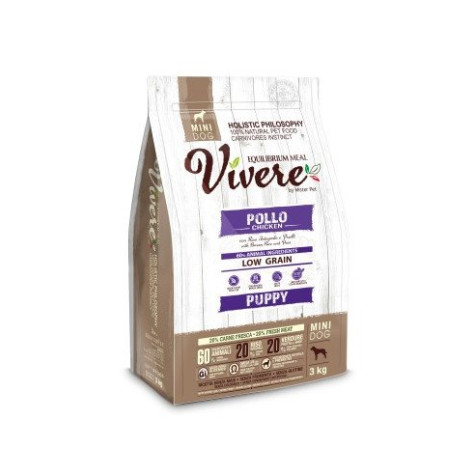 Vivere Low Grain Puppy Gluten Free Chicken Mini 3 kg - 