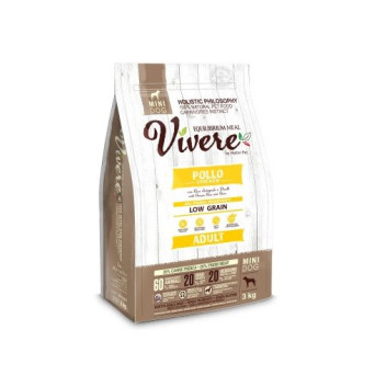 Vivere Low Grain Adult Gluten Free Huhn Mini 3 kg - 