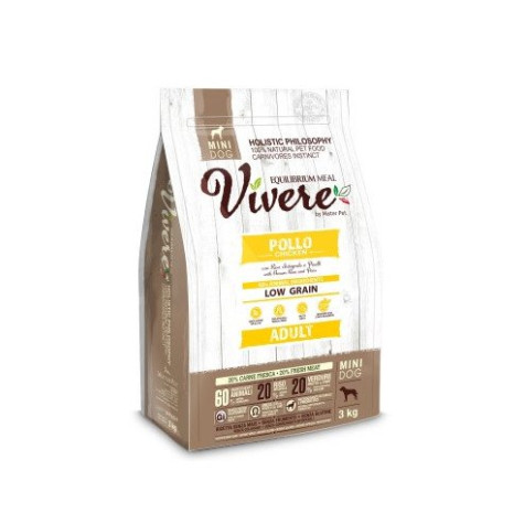 Vivere Low Grain Adult Gluten Free Pollo Mini 3 kg - 