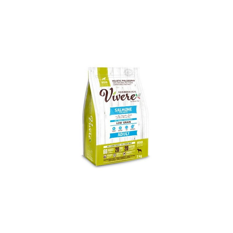 Vivere Low Grain Adult Gluten Free Salmone Medium 3 kg