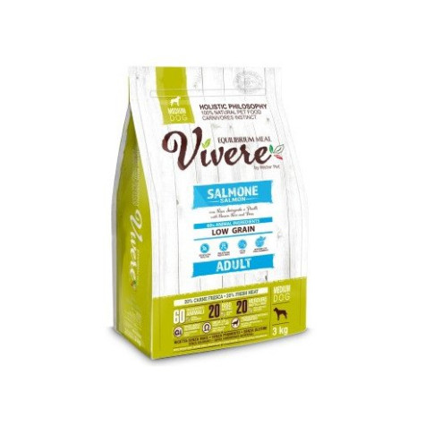 Vivere Low Grain Adulte Gluten Free Saumon Medium 3 kg - 