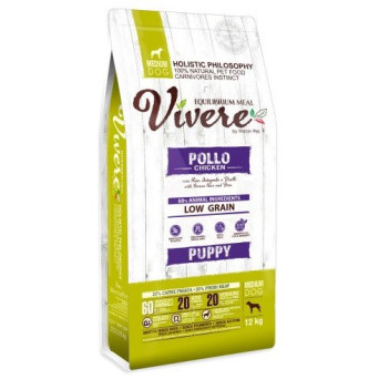 Vivere Low Grain Puppy Gluten Free Chicken Medium 12 kg - 