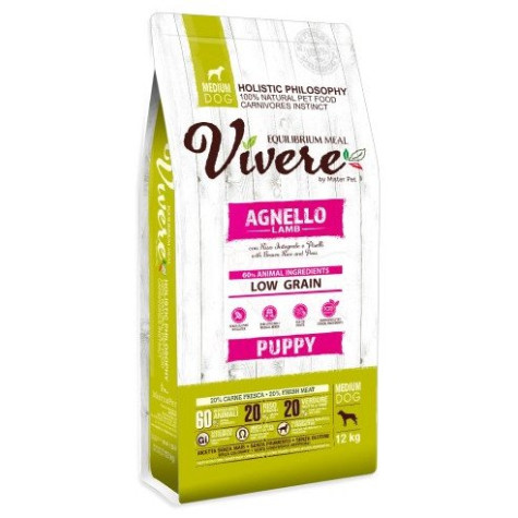 Vivere Low Grain Welpen Gluten Free Lamm Medium 12 kg - 