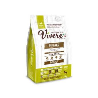 Vivere Low Grain Adulte Gluten Free Buffle Medium 3 kg - 