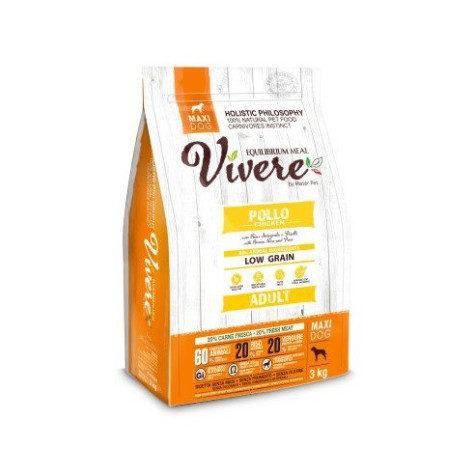 Vivere Low Grain Adult Gluten Free Huhn Maxi 3 kg - 