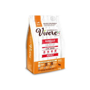 Vivere Low Grain Adulte Gluten Free Agneau Maxi 3 kg - 