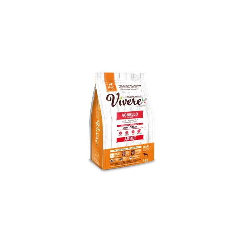 Vivere Low Grain Adult Gluten Free Lamm Maxi 3 kg Vivere Low Grain Adult Gluten Free Lamm Maxi 3 kg