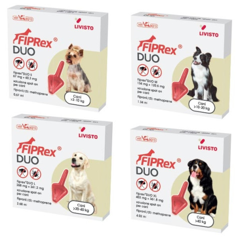 Fiprex Duo Spot-on for Medium Dogs 10-20 kg, 1 Pipette 1.34 ml - 
