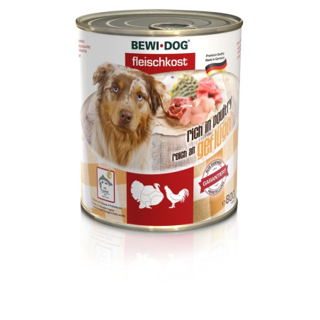 Bewi Dog ricco di pollame 800 gr. - 