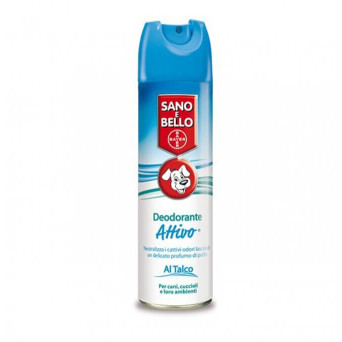 BAYER Deodorante Talco Attivo 250 ml. Sano & Bello - 