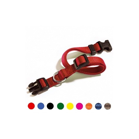 Camon - Collare Sgancio Regolabile Rosso (250/300 x 15 mm) - 
