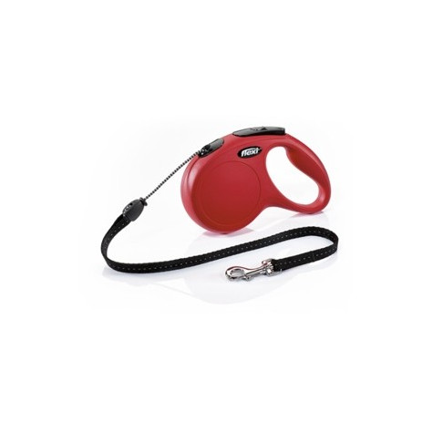 FLEXI laisse New Classic rouge avec Corda taille s