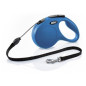 Flexi - laisse New Classic bleu avec Corda taille s