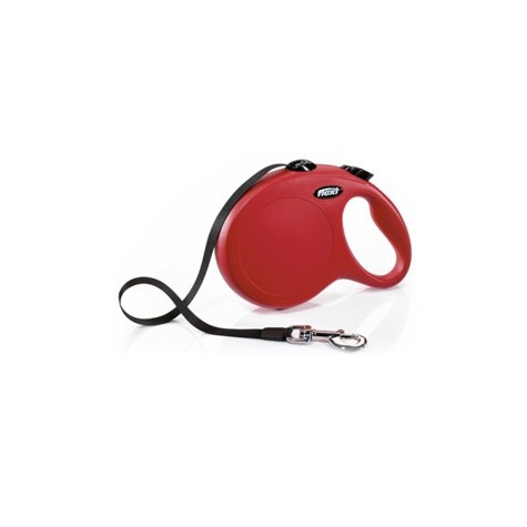 FLEXI Guinzaglio New Classic Rosso con Fettuccia Tg s - 