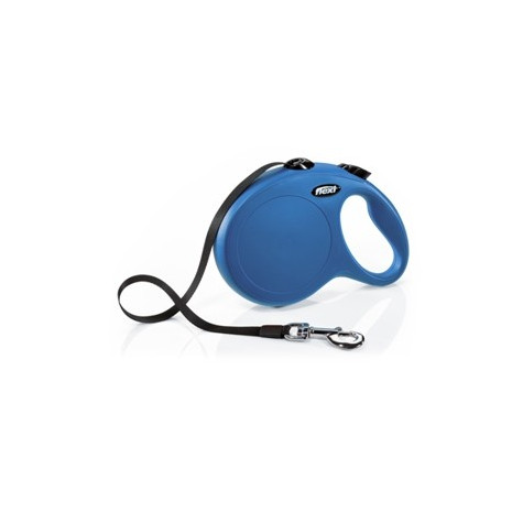 FLEXI New Classic Blue Leash with Webbing Size s