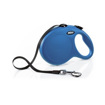 Flexi - New Classic Blue Leash mit Gurtband Größe m / l