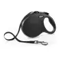 FLEXI New Classic Black Leash with Webbing Size s