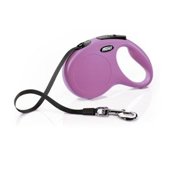FLEXI New Classic Pink Leash with Webbing Size s