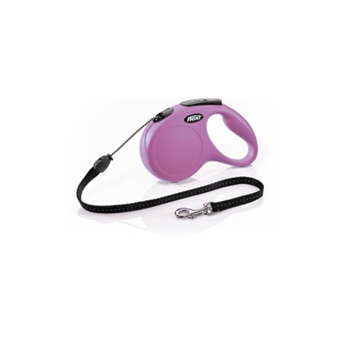 FLEXI Guinzaglio New Classic Rosa con Corda Tg s - 