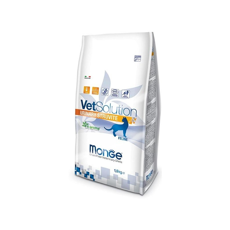 MONGE VETSOLUTION Chat URINARY STRUVITE 1,5 kg MONGE VETSOLUTION Chat URINARY STRUVITE 1,5 kg